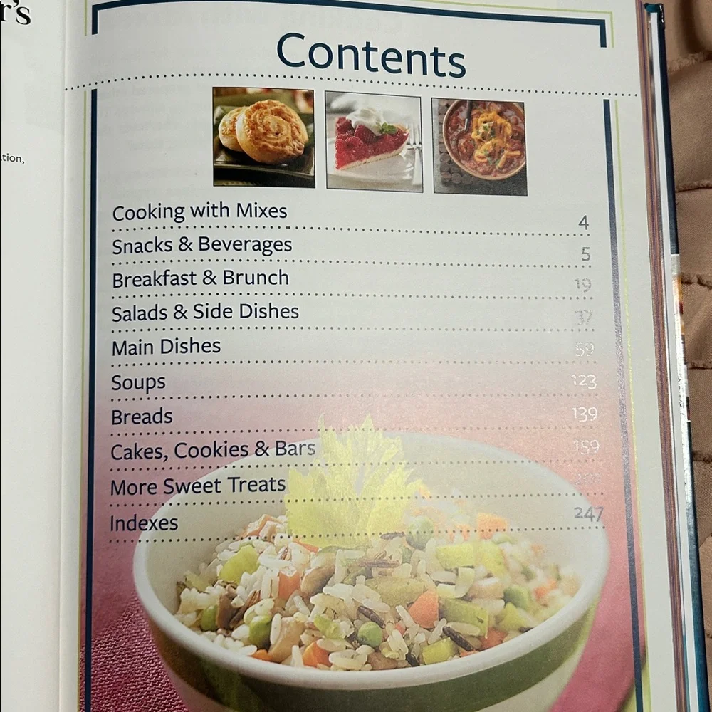 Taste of Home Fast Fixes with Mixes Cookbook - Blue and Red Cover